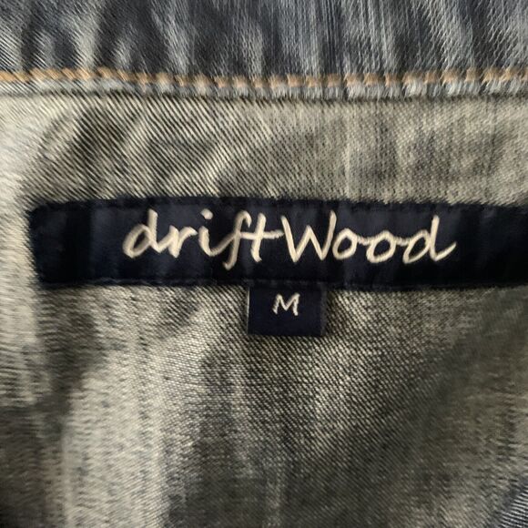 Free People Driftwood Jumpsuit Womens Sz M Blue Denim Coveralls 100% Cotton - Picture 2 of 6